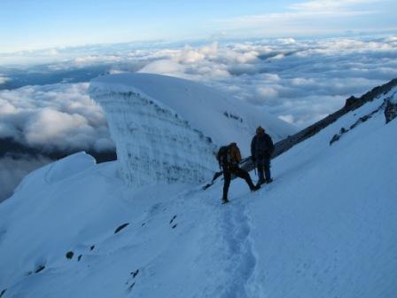 Descendiendo cerca de la Yanasacha