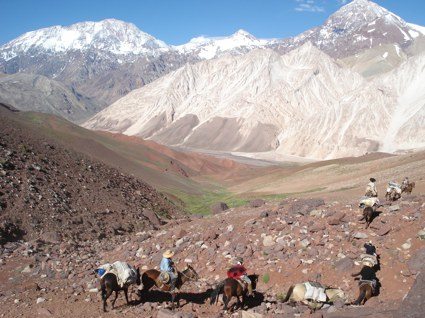 Mercedario y Ramada desde el Oeste