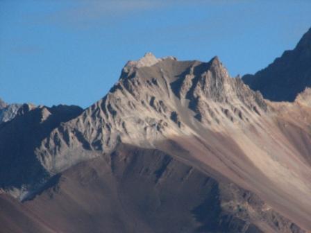 Cuerno Seco desde el camino al Paso Piuquenes