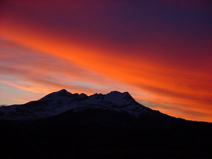 Atardecer de invierno en el Monte Ferrier
