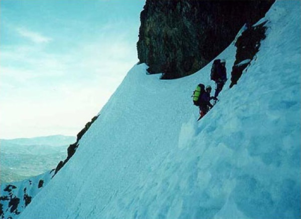 Ascenso cara sur (ruta Glugacón)