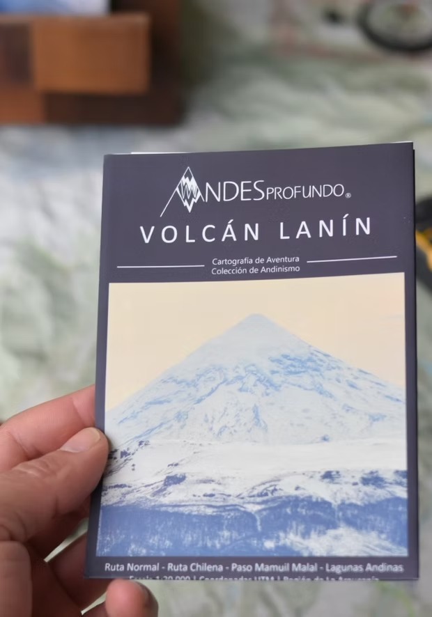 Alternative view of Mapa Volcán Lanín