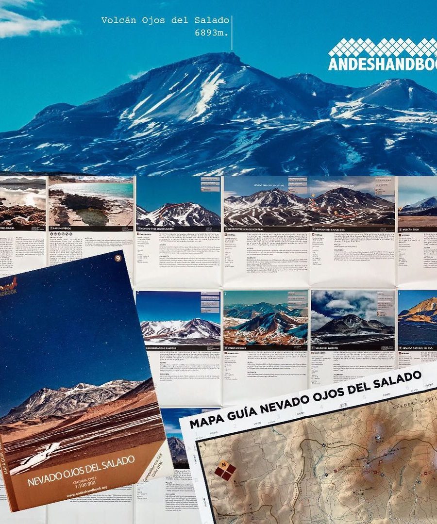 Mapa-guía Andeshandbook - Nevado Ojos del Salado - Imagen 4