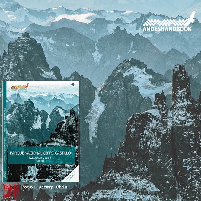 Mapa-guía Andeshandbook - Parque Nacional Cerro Castillo