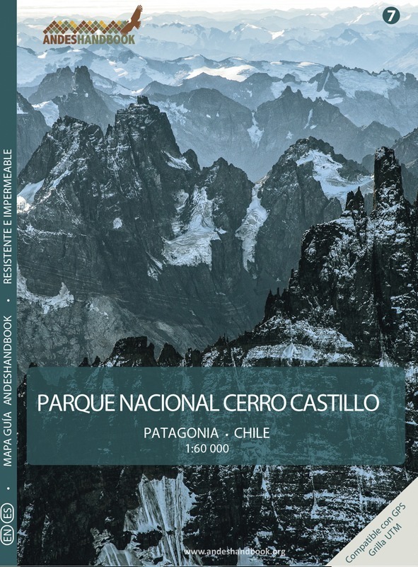 Alternative view of Mapa-guía Andeshandbook - Parque Nacional Cerro Castillo