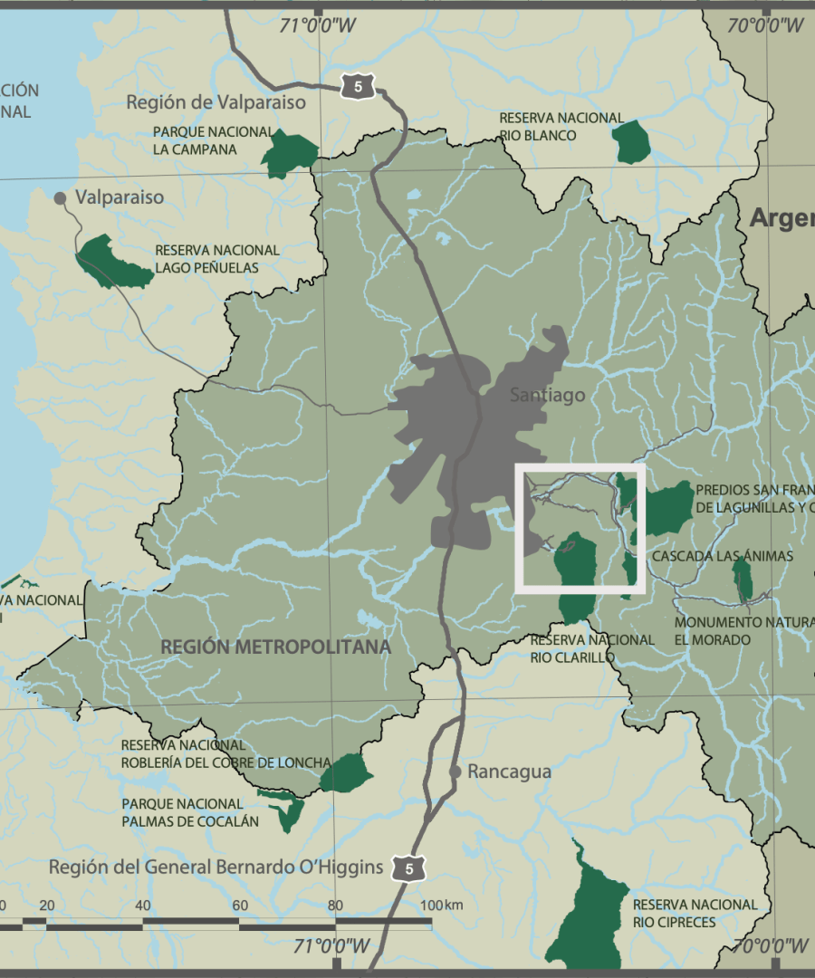 Mapa-guía Andeshandbook - Parque Nacional Río Clarillo - Imagen 7