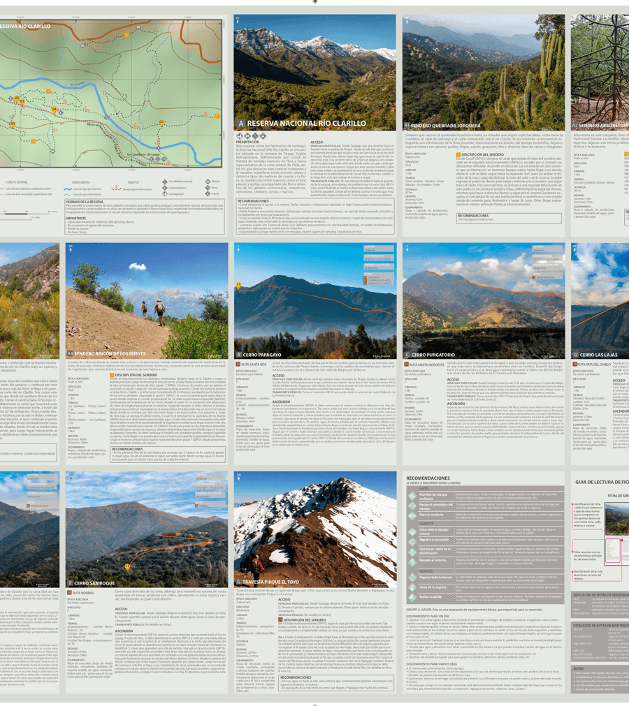 Mapa-guía Andeshandbook - Parque Nacional Río Clarillo - Imagen 5