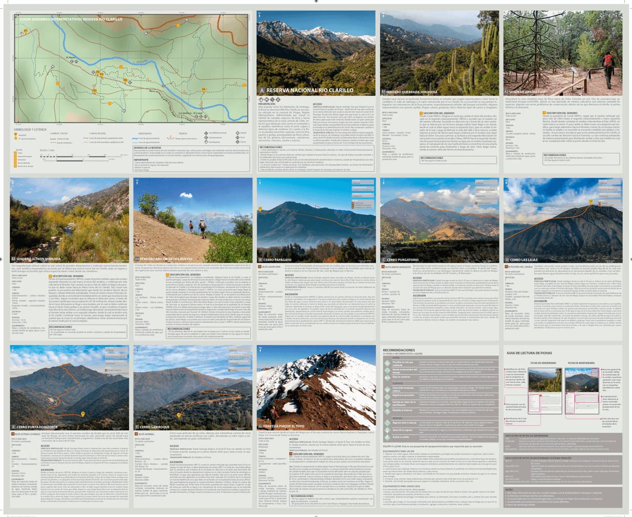 Mapa-guía Andeshandbook - Parque Nacional Río Clarillo - Imagen 5