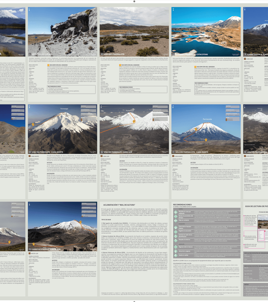 Mapa-guía Andeshandbook - Parque Nacional Lauca - Imagen 5