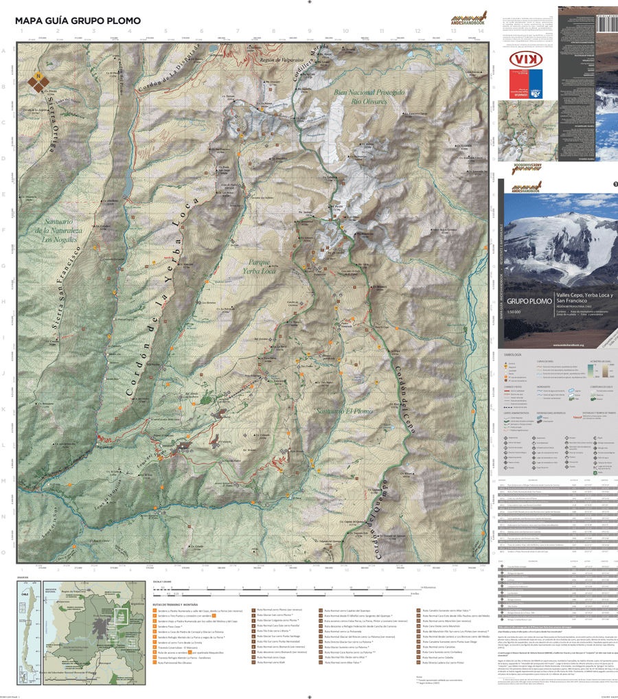Alternative view of Mapa-guía Andeshandbook - Grupo Plomo