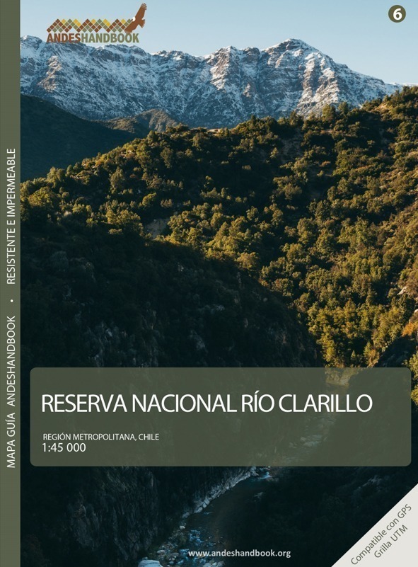 Mapa-guía Andeshandbook - Parque Nacional Río Clarillo