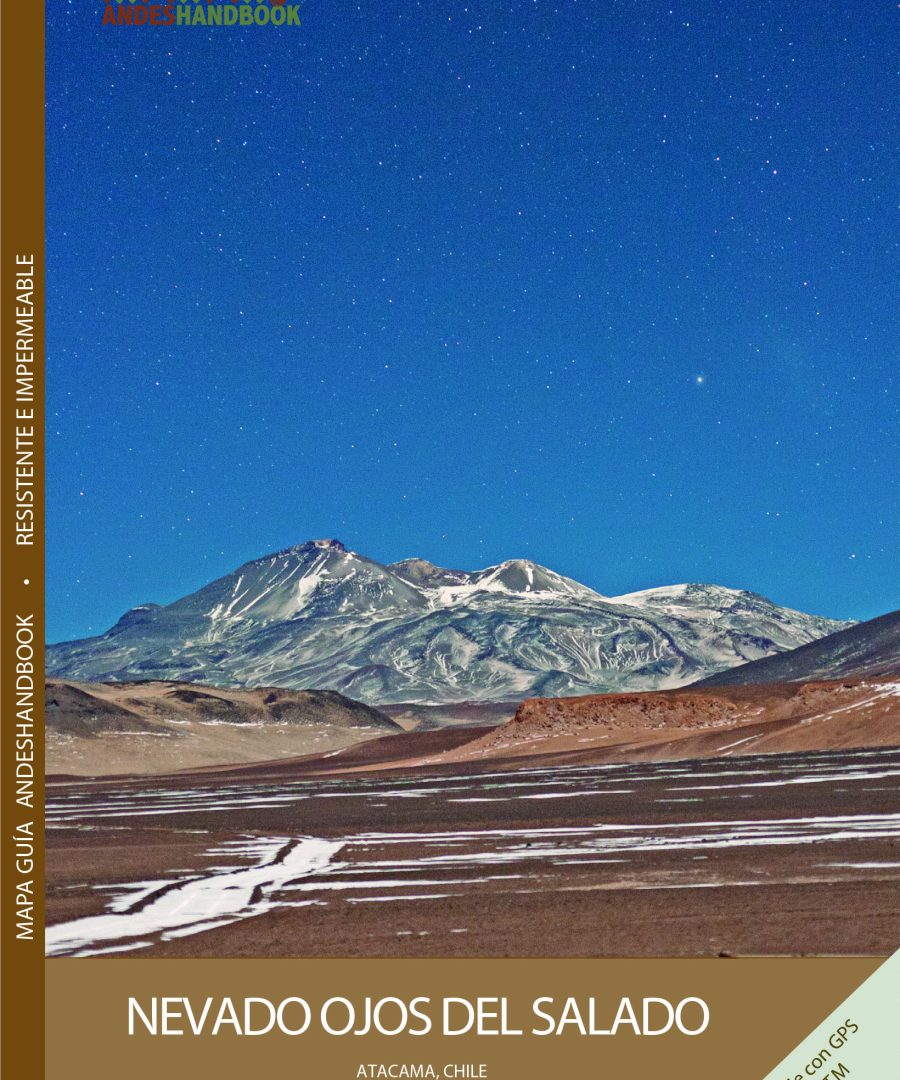 Mapa-guía Andeshandbook - Nevado Ojos del Salado