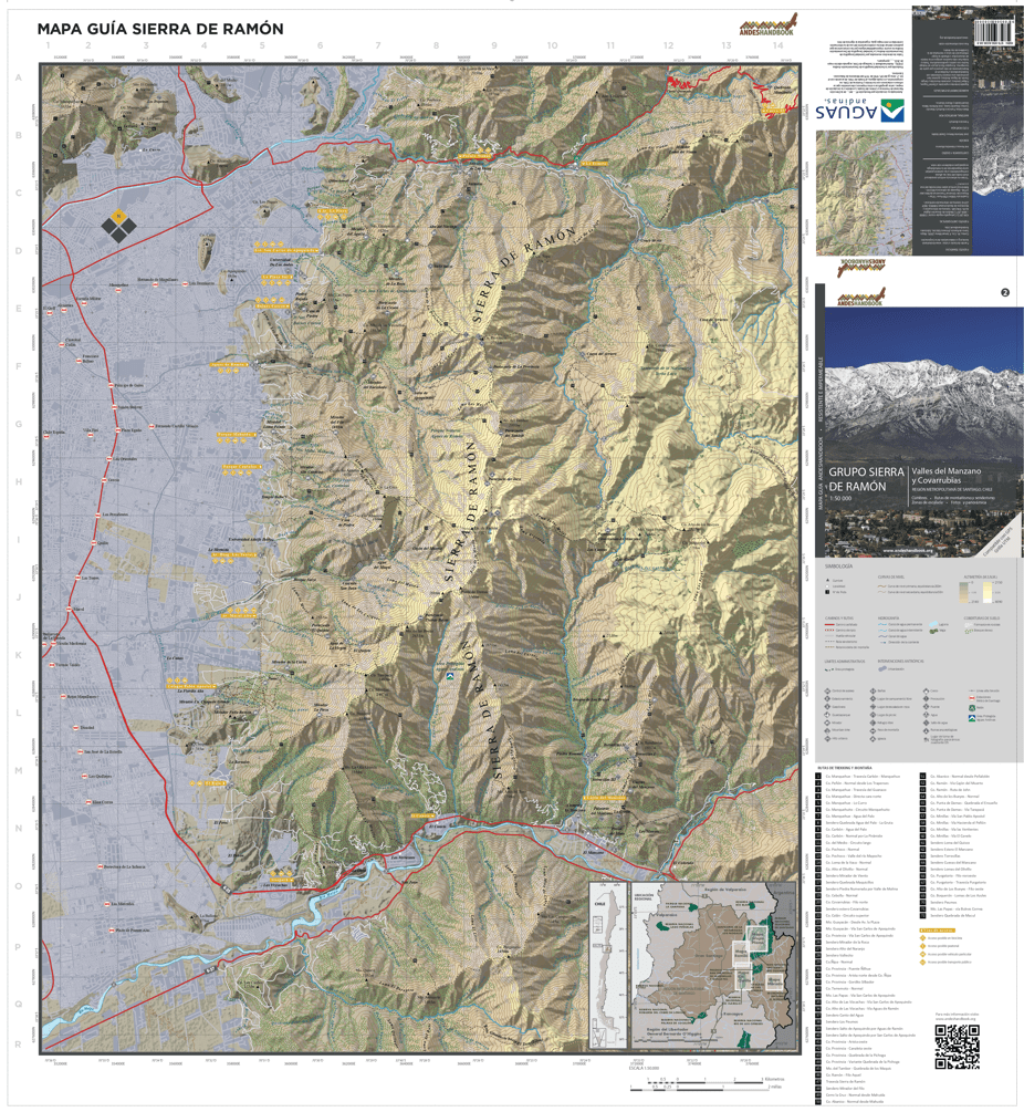 Mapa-guía Andeshandbook - Sierra de Ramón - Imagen 2