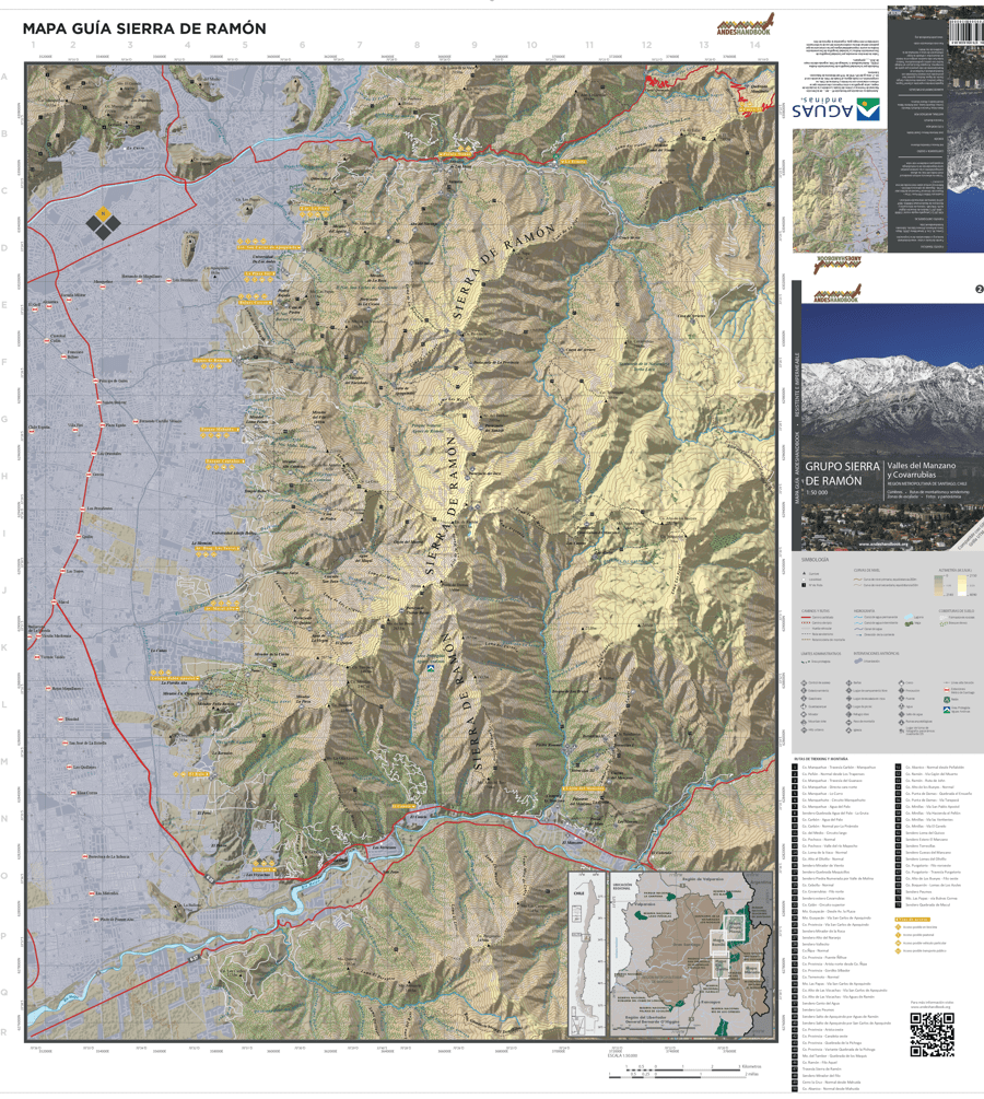 Alternative view of Mapa-guía Andeshandbook - Sierra de Ramón