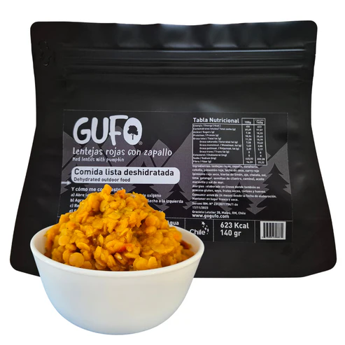 Lentejas rojas con zapallo, por Gufo Foods