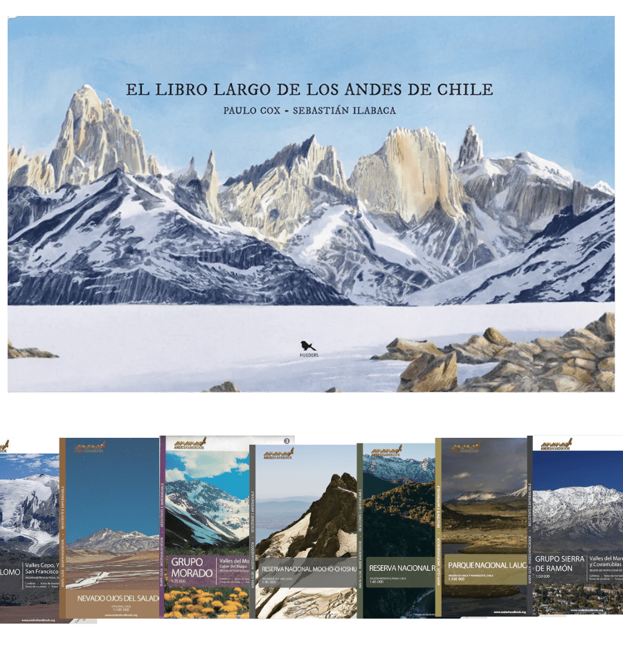 Pack: Libro Largo de los Andes de Chile + 1 Mapa Andeshandbook