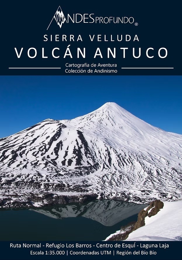 Mapa Volcán Antuco y Sierra Velluda