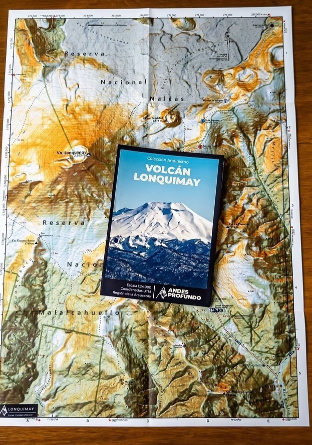 Alternative view of Mapa Volcán Lonquimay