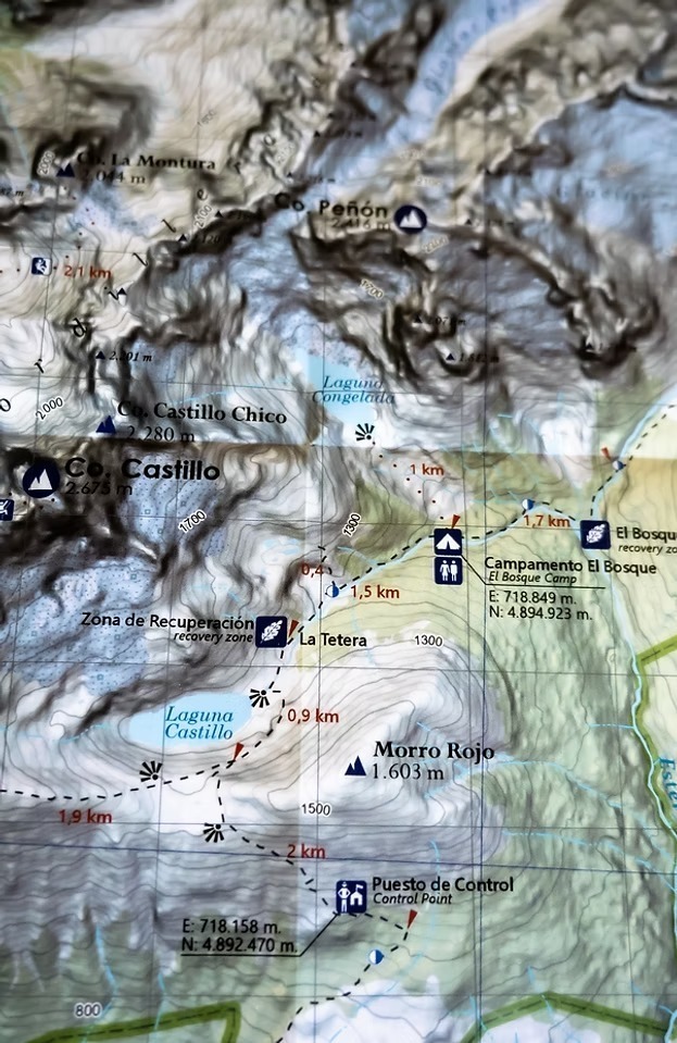 Alternative view of Mapa Cerro Castillo y Cordillera de Avellano