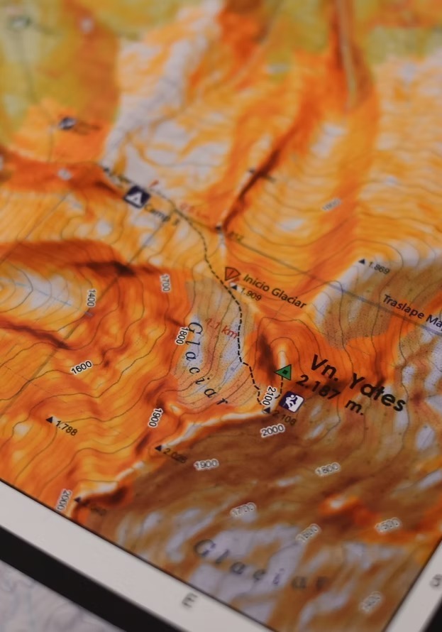 Mapa Volcán Yates - Imagen 4