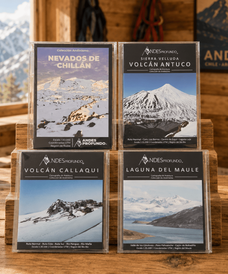 Pack 3 mapas: Andes del Maule, Ñuble y Biobío