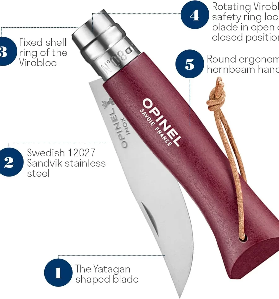 Cuchillo Opinel N°8 - Acero inoxidable - Imagen 8