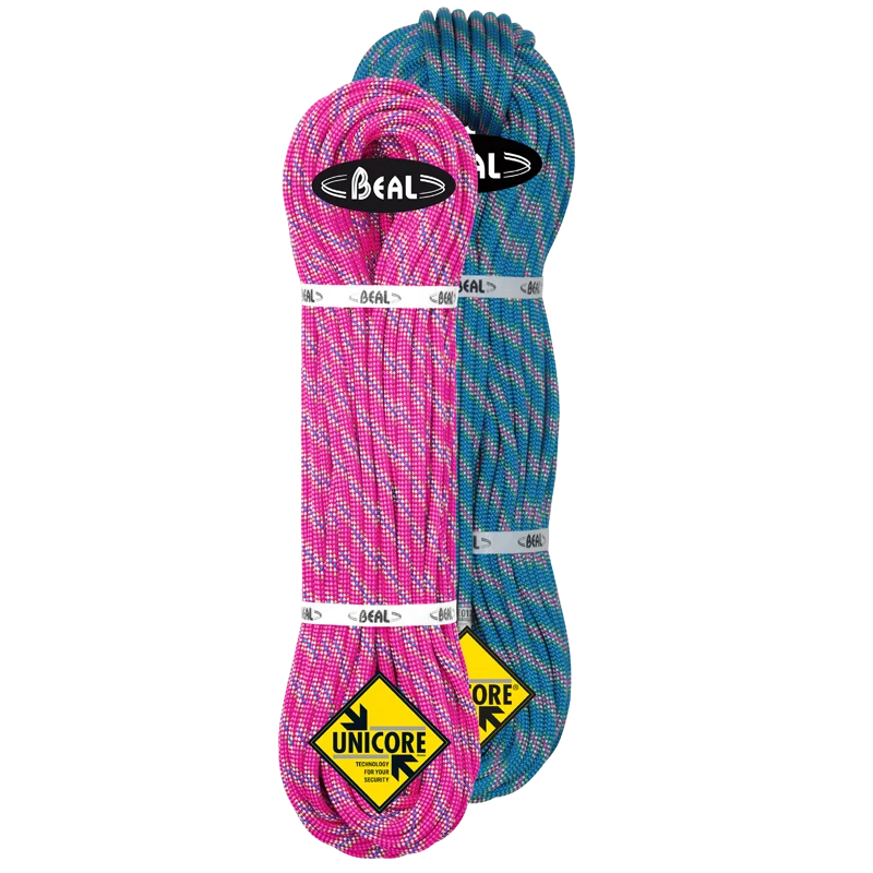 Pack Cuerdas Dobles: Beal COBRA II 8.6mm Unicore Golden Dry / 2×60 mts (Fucsia + Azul)