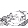 Ilustración Cerro El Plomo. Serie «Retratos de montaña» - Magdalena Prado