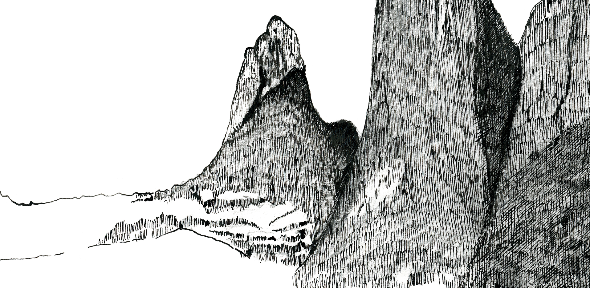 Ilustración Torres del Paine. Serie «Retratos de montaña» - Magdalena Prado - Imagen 2