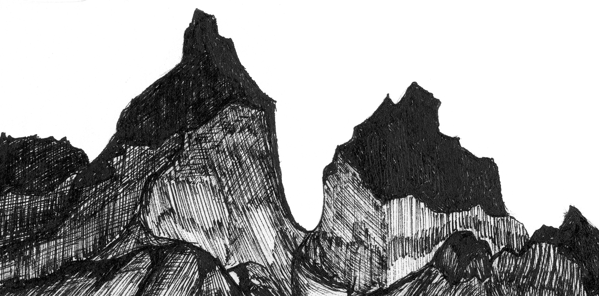 Ilustración Cuernos del Paine. Serie «Retratos de montaña» - Magdalena Prado - Imagen 2