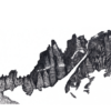 Ilustración Cerro Castillo. Serie «Retratos de montaña» - Magdalena Prado