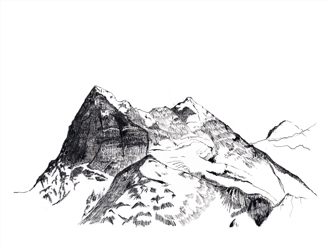 Ilustración Cerro Morado. Serie «Retratos de montaña» - Magdalena Prado