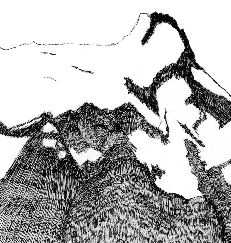 Alternative view of Ilustración Paine Grande. Serie «Retratos de montaña» - Magdalena Prado