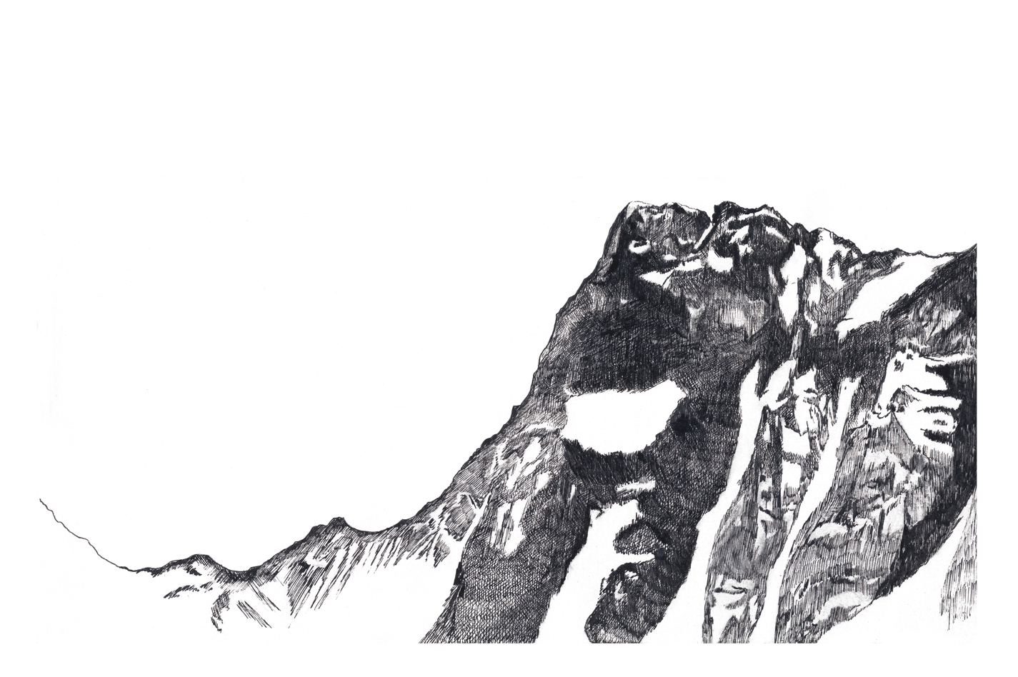 Ilustración Cerro Arenas. Serie «Retratos de montaña» - Magdalena Prado