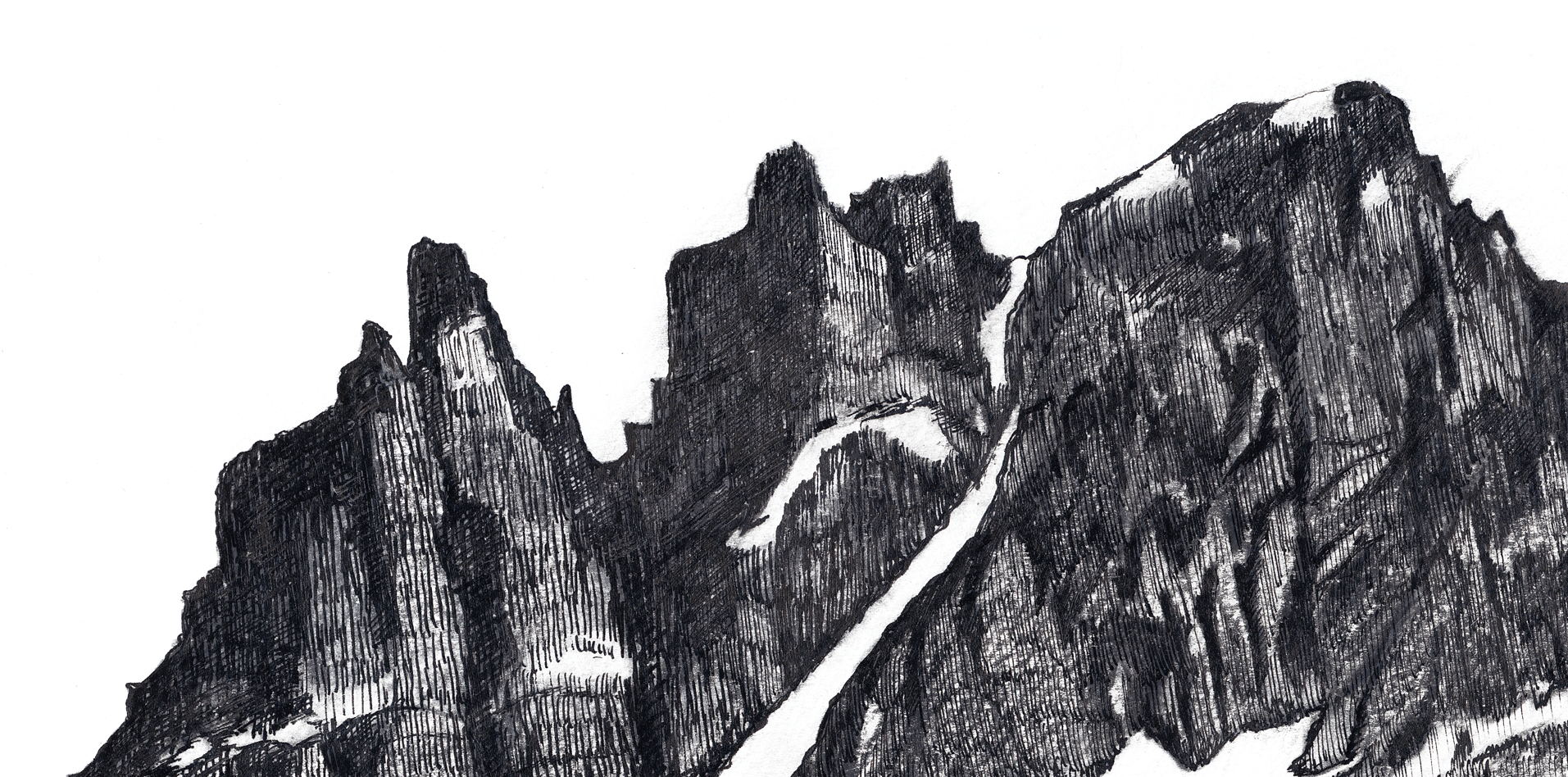 Ilustración Cerro Castillo. Serie «Retratos de montaña» - Magdalena Prado - Imagen 2